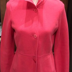 Talbots Sweater Jacket - Coral